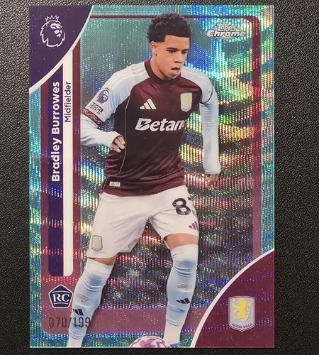 Bradley Burrowes 2025 Topps Chrome Aqua Wave /199