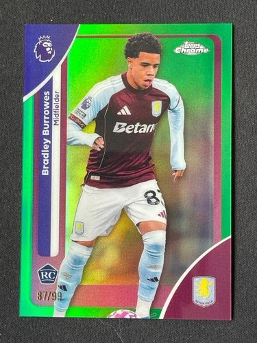 Bradley Burrowes 2025 Topps Chrome Green Refractor /99