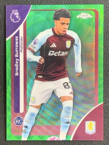 Bradley Burrowes 2025 Topps Chrome Green Wave /99