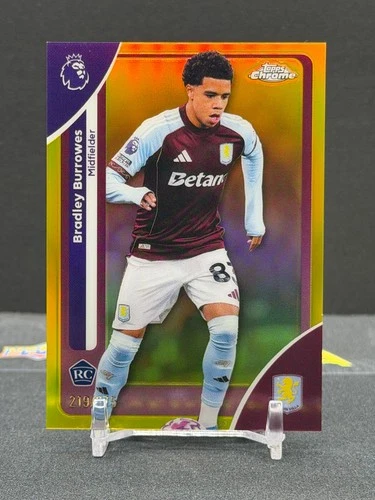 Bradley Burrowes 2025 Topps Chrome Yellow Refractor /275