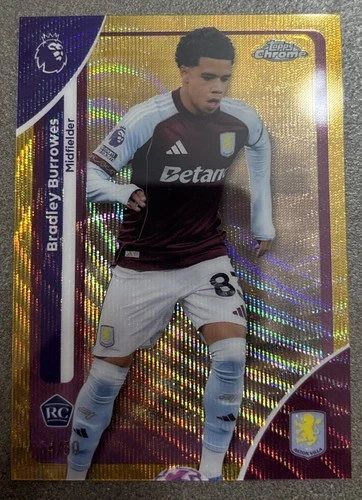 Bradley Burrows 2026 Topps Chrome Gold Wave /50