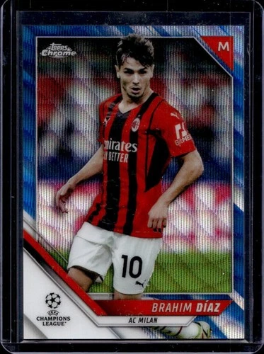 Brahim Díaz 2021 Topps Merlin Chrome Blue Wave /75