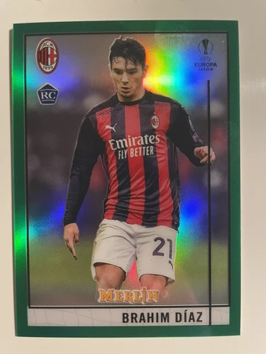 Brahim Díaz 2021 Topps Merlin Chrome Green Refractor /99