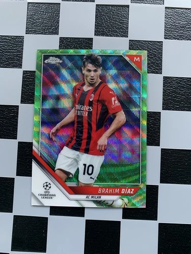 Brahim Diaz 2021 Topps Chrome Green /99