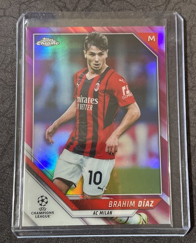 Brahim Diaz 2021 Topps Chrome UEFA Champions League Pink /175