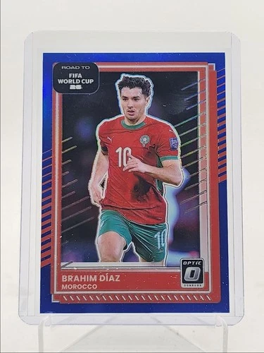 Brahim Diaz 2025 Panini Donruss Optic Azul 75/75