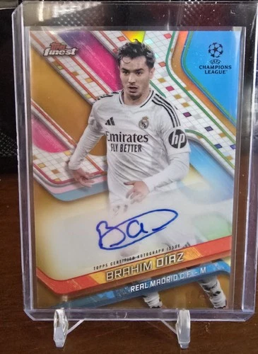 Brahim Diaz 2024 Topps Finest Gold /50