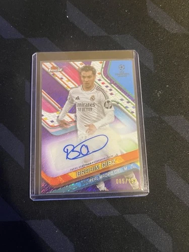 Brahim Diaz 2024 Topps Finest Purple /199