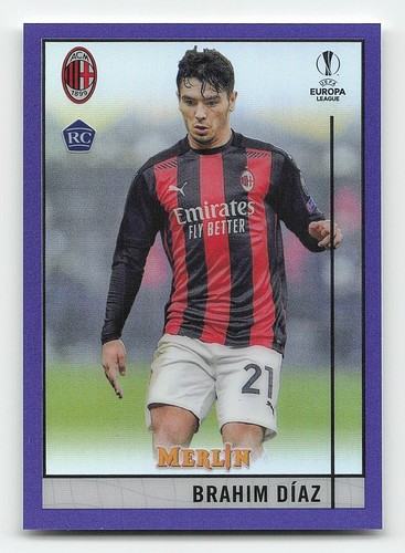 Brahim Diaz 2020 Panini Merlin Chrome Purple /299