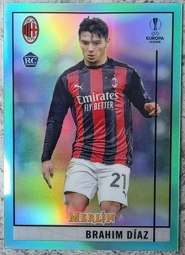 Brahim Diaz 2020 Topps Merlin Chrome Teal /199