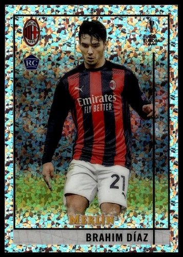 Brahim Diaz 2020 Panini Merlin UEFA Champions League Speckle /150