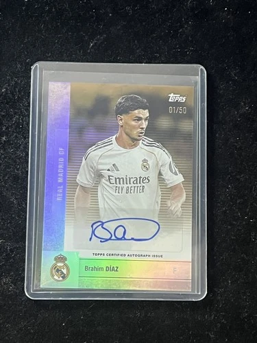 Brahim Diaz 2025 Topps Real Madrid Team Set Gold /50