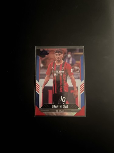 Brahim Diaz 2021 Panini Score FIFA Blue Lava /49
