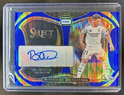 Brahim Diaz 2024 Panini Select Blue Pulsar