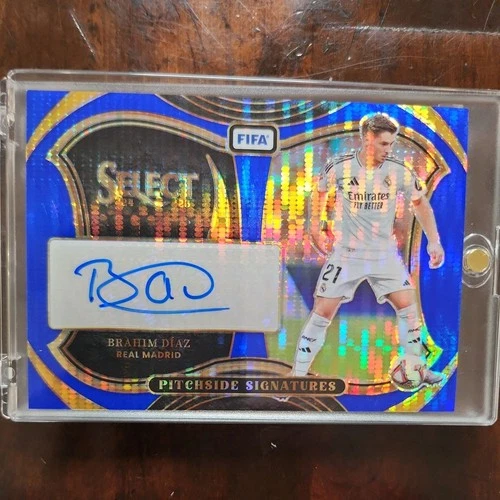 Brahim Diaz 2024 Panini Select Blue Pulsar