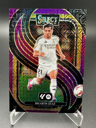 Brahim Diaz 2024 Panini Select Purple Mojo