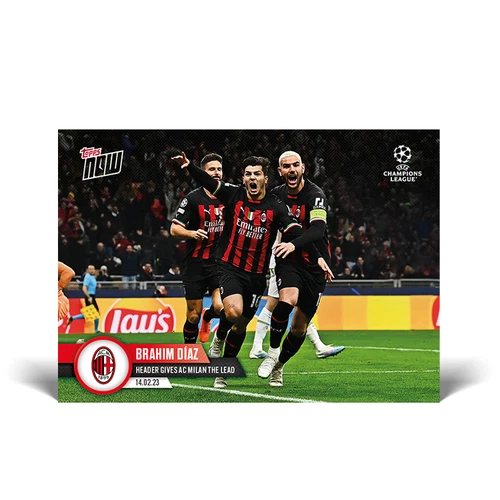 Brahim Diaz 2022 Topps NOW UCL 077