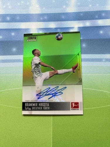 Branimir Hrgota 2021 Topps Stadium Club Chrome Bundesliga Green /99