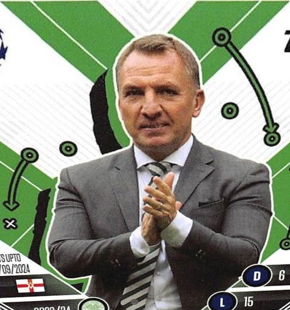 Brendan Rodgers 2024 Topps Match Attax UEFA Club Competitions Extra