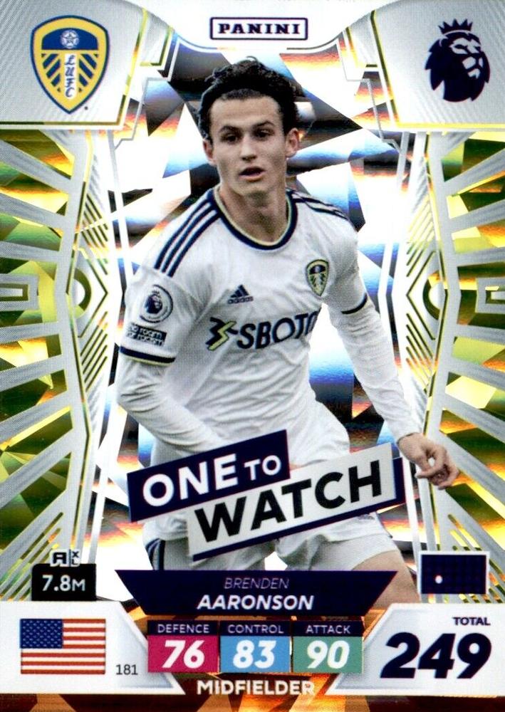 Brenden Aaronson 2023 Panini Adrenalyn XL Premier League Plus