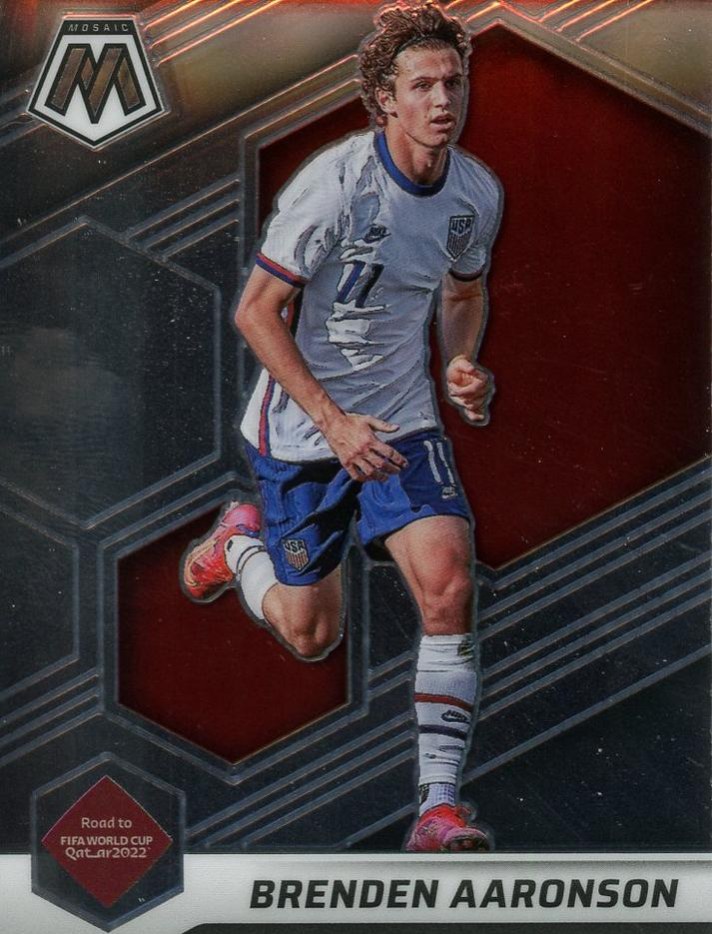 Brenden Aaronson 2021 Panini Mosaic Road to FIFA World Cup
