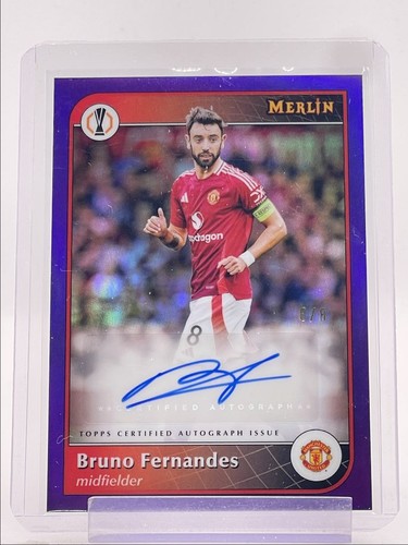 Bruno Fernandes 2024 Topps Chrome Merlin Purple /8