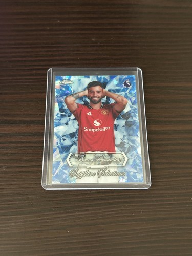 Bruno Fernandes 2026 Topps Chrome Premier League Sapphire #SS-14