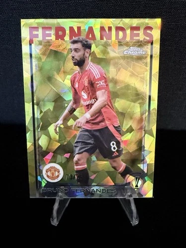 Bruno Fernandes 2024 Topps Chrome Sapphire /75