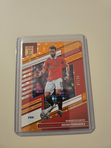 Bruno Fernandes 2022 Panini Donruss Elite FIFA Orange Disco /35