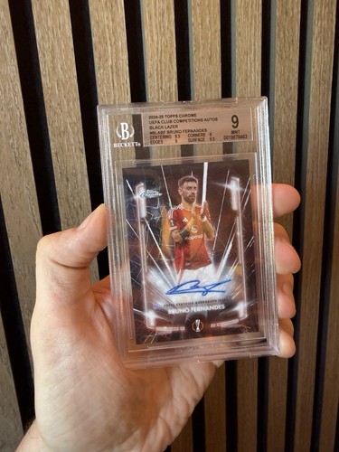 Bruno Fernandes 2024 Topps Finest Black Laser