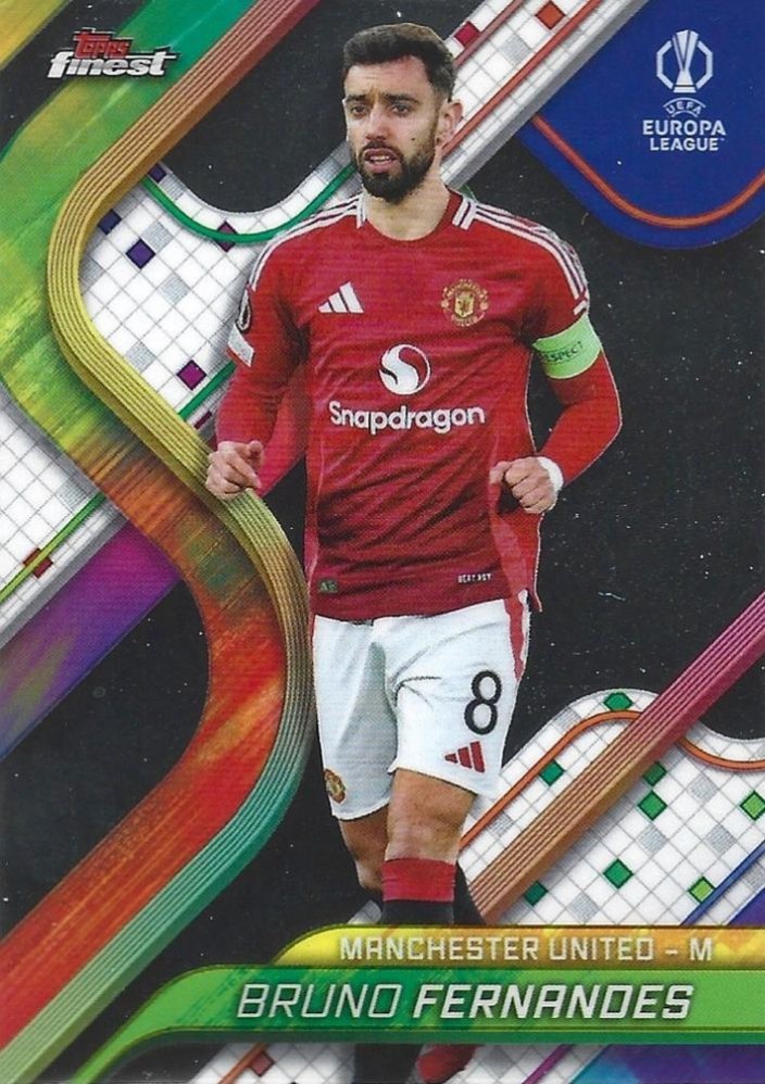 Bruno Fernandes 2024 Topps Finest UEFA Club Competitions