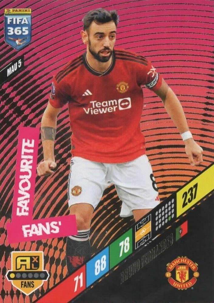 Bruno Fernandes 2024 Panini Adrenalyn XL FIFA 365