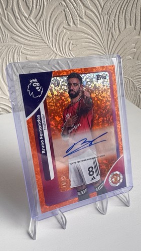 Bruno Fernandes 2026 Topps Premier League Orange Sparkle /25