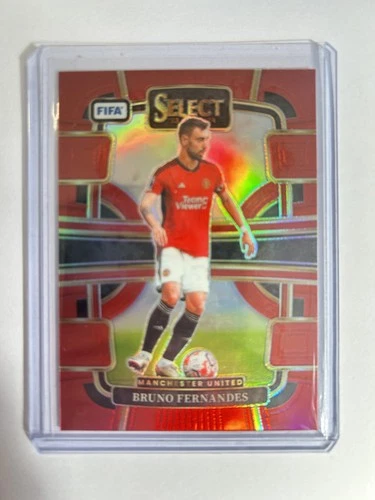 Bruno Fernandes 2023 Panini Select Red Prizm