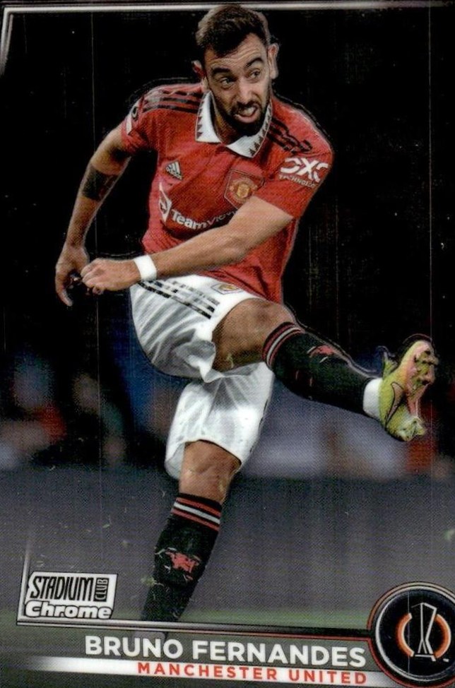 Bruno Fernandes 2022 Topps Stadium Club Chrome UEFA 81