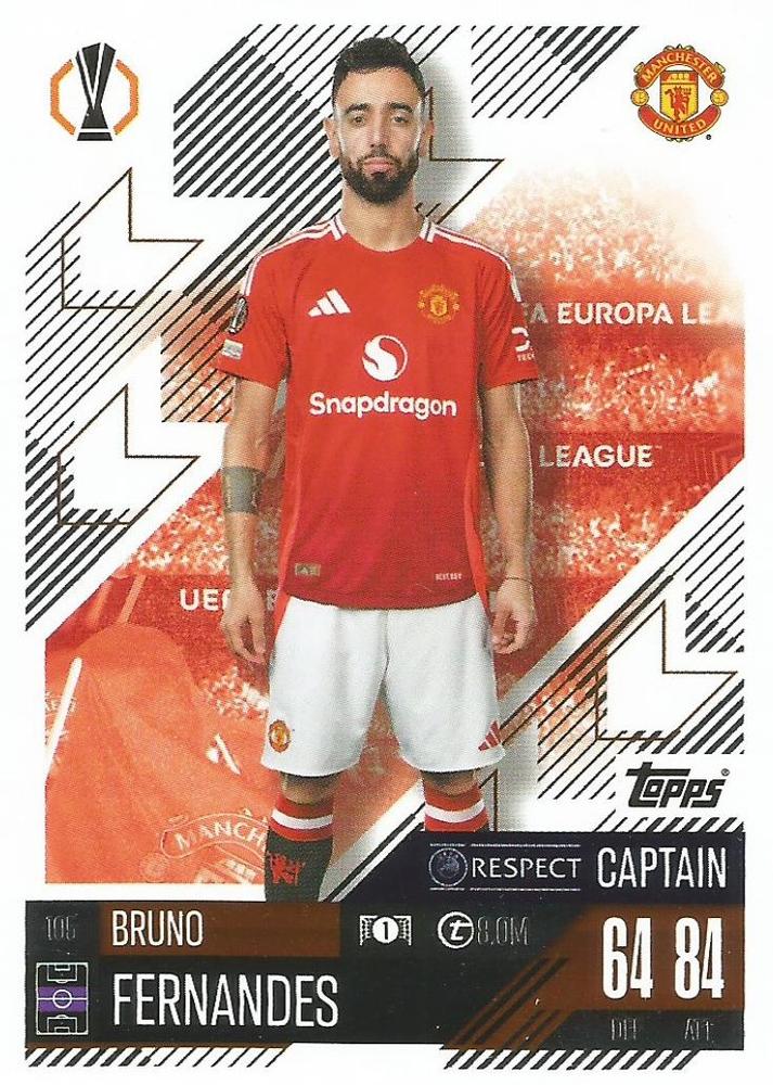 Bruno Fernandes 2024 Topps Match Attax UEFA Club Competitions