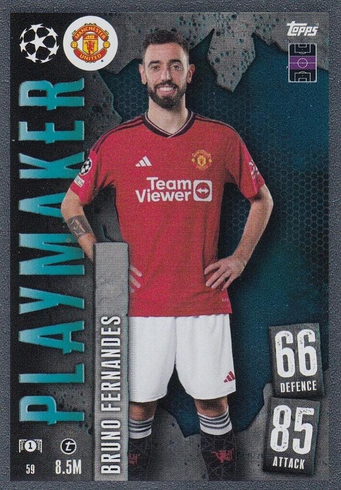 Bruno Fernandes 2023 Topps Match Attax UEFA Club Competitions