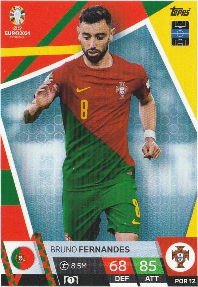 Bruno Fernandes 2024 Topps Match Attax UEFA EURO