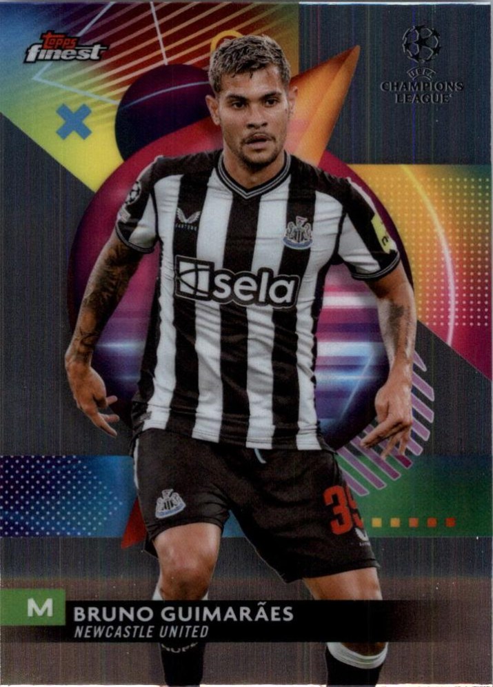 Bruno Guimaraes 2023 Topps Finest UEFA Club Competitions