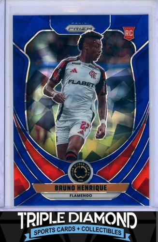 Bruno Henrique 2025 Panini Prizm Club World Cup Blue Ice Prizm /175
