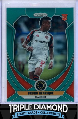 Bruno Henrique 2025 Panini Prizm Club World Cup Teal Prizm /99