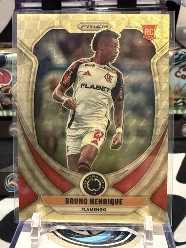 Bruno Henrique 2025 Panini Prizm Copa Mundial de Clubes de la FIFA 2025 Gold Swirl 1/1