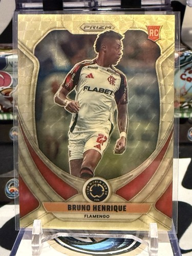 Bruno Henrique 2025 Panini Prizm Gold Swirl 1/1