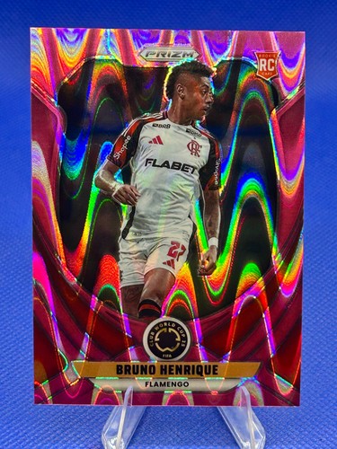 Bruno Henrique 2025 Panini Prizm Pink Seismic /299