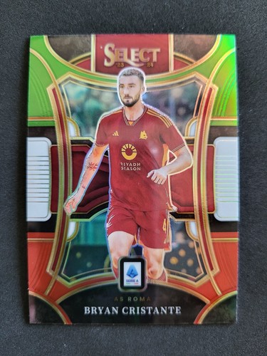 Bryan Cristante 2023 Panini Select Serie A Verde Bianco Rosso Prizm