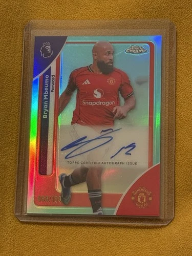 Bryan Mbeumo 2026 Topps Chrome Aqua /199