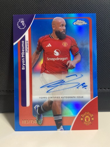 Bryan Mbeumo 2025 Topps Chrome Blue Refractor /150