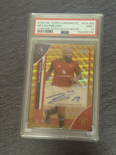 Bryan Mbeumo 2025 Topps Chrome Gold Wave /50