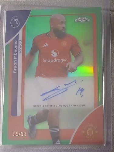 Bryan Mbeumo 2025 Topps Chrome Green /99