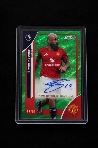 Bryan Mbeumo 2026 Topps Chrome Green Refractor /99